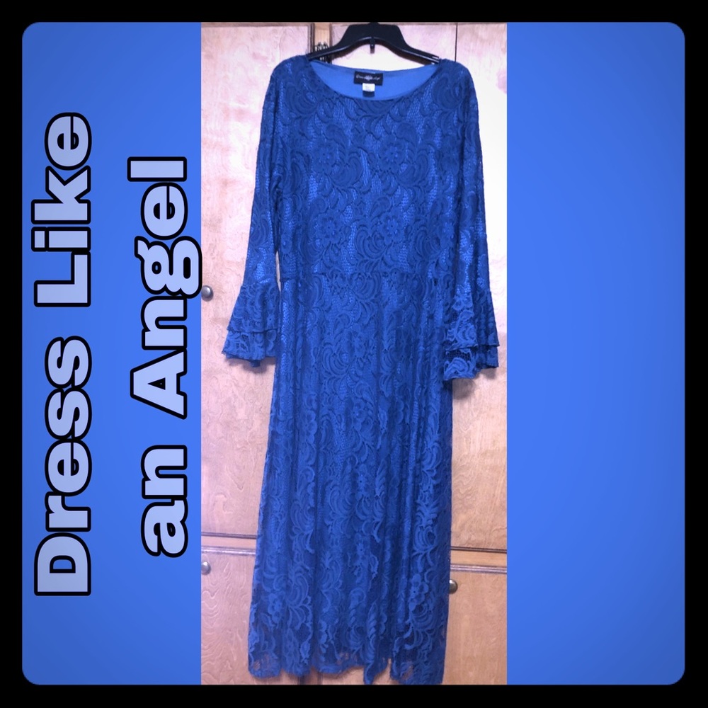 XL  Blue Lace Dress. HOST PICK